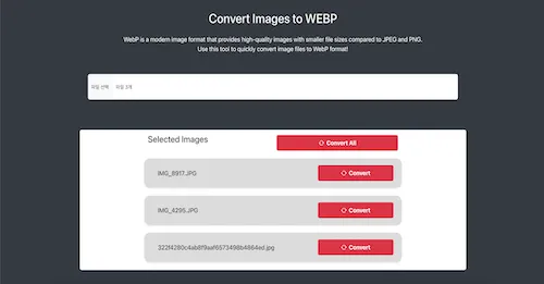 Efficiently Convert Images to WebP Format: My Journey in Developing an Image Converter